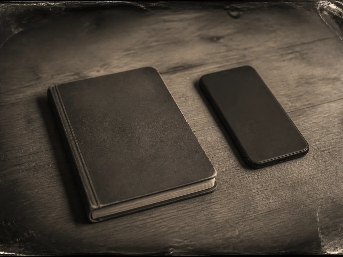 A commonplace book app woodcut